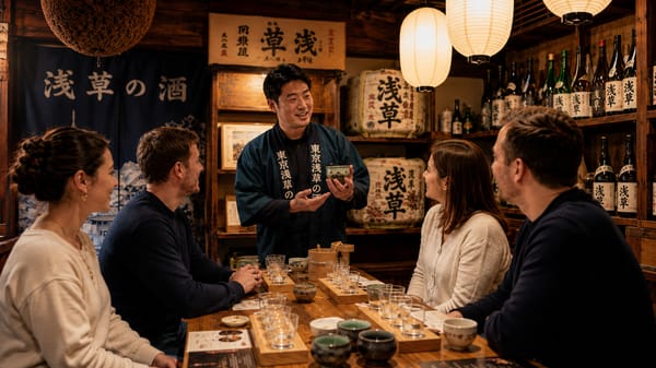 Sake Tasting & Brewery Tour in Asakusa