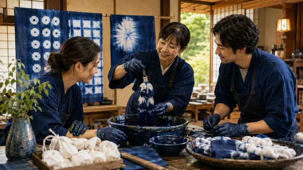 Indigo Dyeing: Create Your Own Tenugui